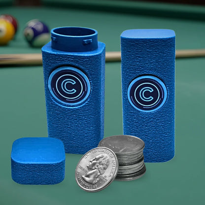24.5mm Coin Stacker for U.S. and Canadian Quarters, NFC-Enabled Smart coin stacker, Magnetic Twist-Lock Coin Holder, 2 Pack (Light Blue)