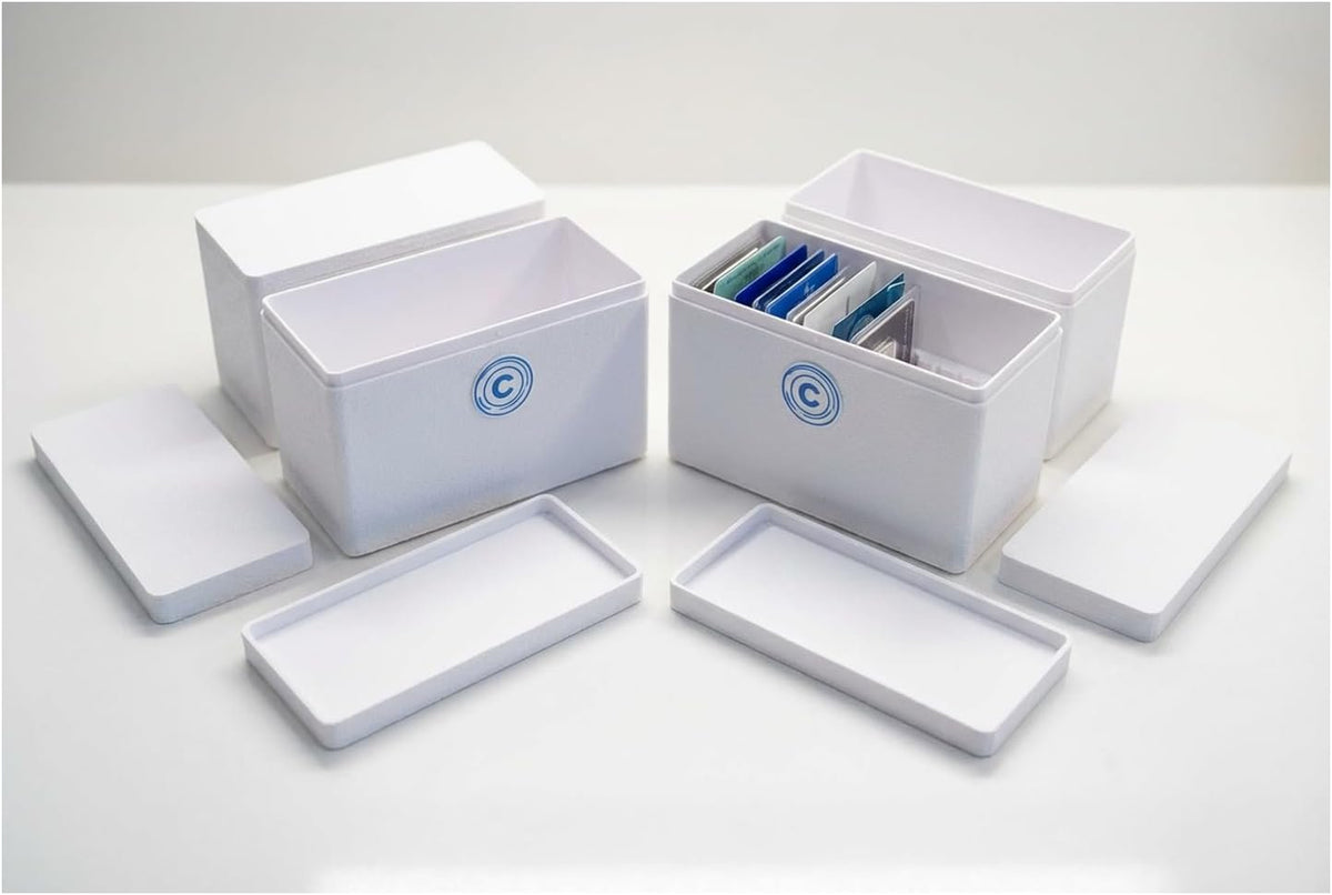 Assay Card Bin – Modular Storage for Gold & Silver Assay Cards – Stackable Bin – Precious Metals Organizer (70 × 148 mm) (Black)