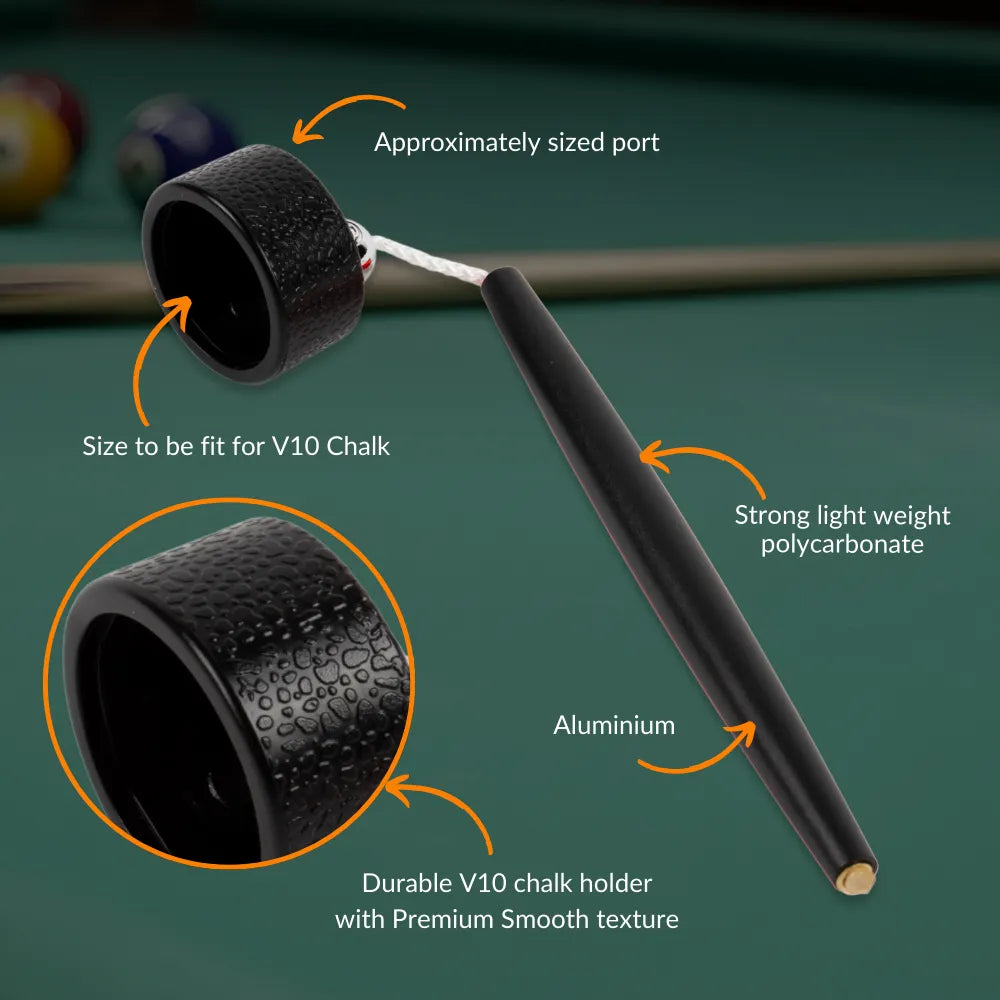Aluminum Circle Chalk Holder Billiards Accessory for Taom V10, Pyro & Generic Chalk
