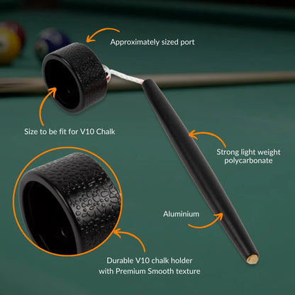 Aluminum Circle Chalk Holder Billiards Accessory for Taom V10, Pyro & Generic Chalk