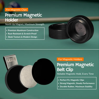 Magnetic Chalk Holder with Lid & Belt Clip