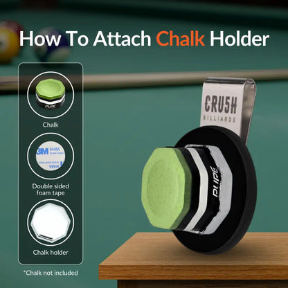 Ultra Grip Magnetic Chalk Holder Clip for Pool Table