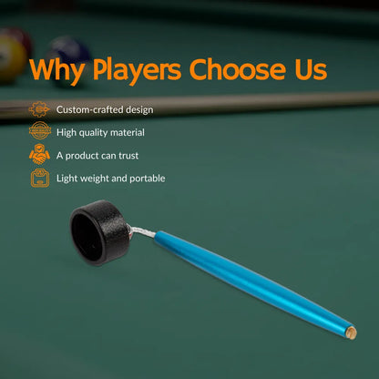Aluminum Circle Chalk Holder Billiards Accessory for Taom V10, Pyro & Generic Chalk