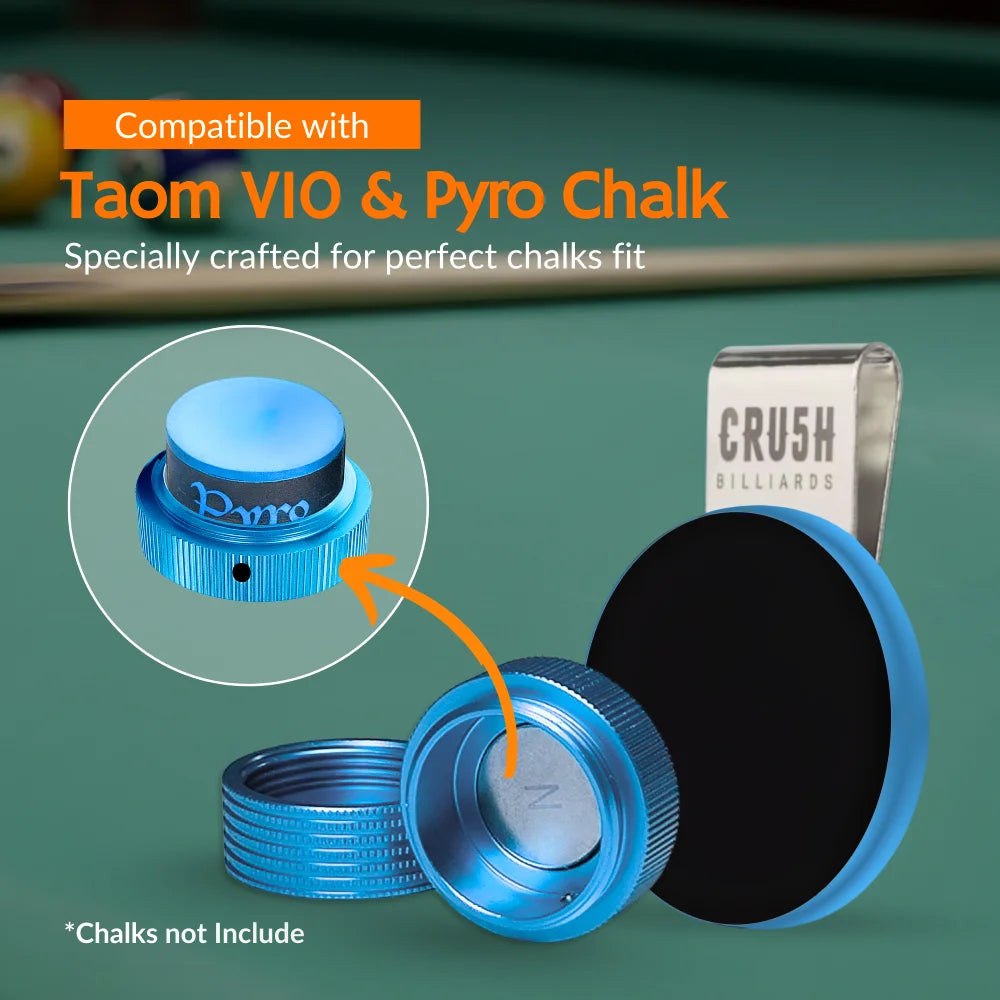 Magnetic Chalk Holder with Lid & Belt Clip