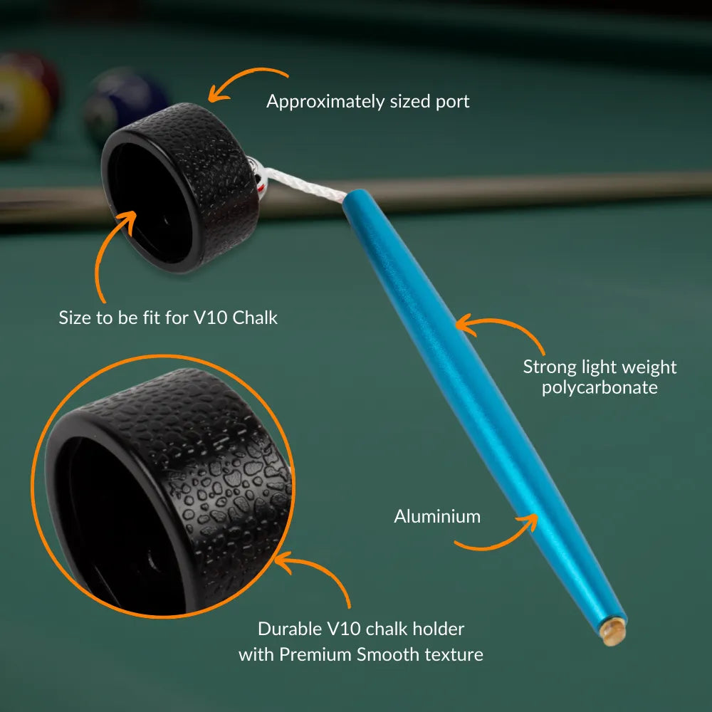 Aluminum Circle Chalk Holder Billiards Accessory for Taom V10, Pyro & Generic Chalk