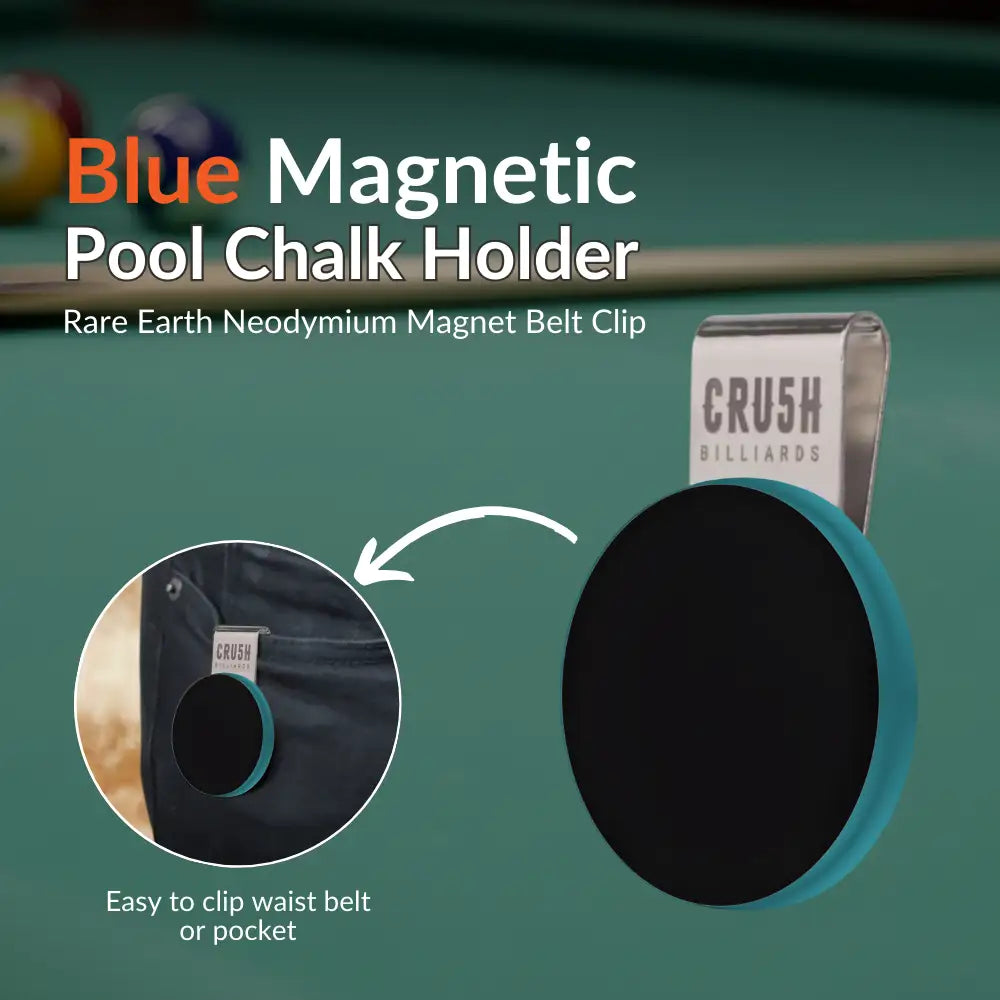 Ultra Grip Magnetic Chalk Holder Clip for Pool Table