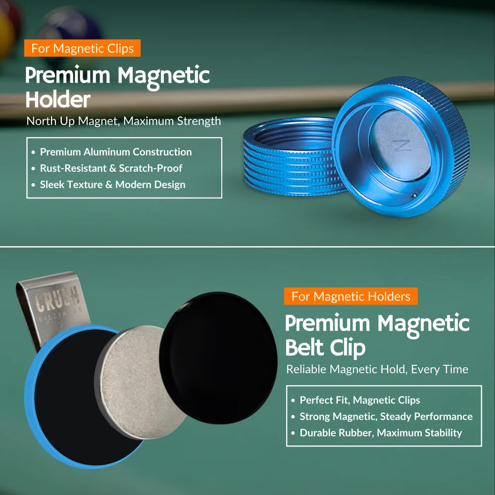 Magnetic Chalk Holder with Lid & Belt Clip