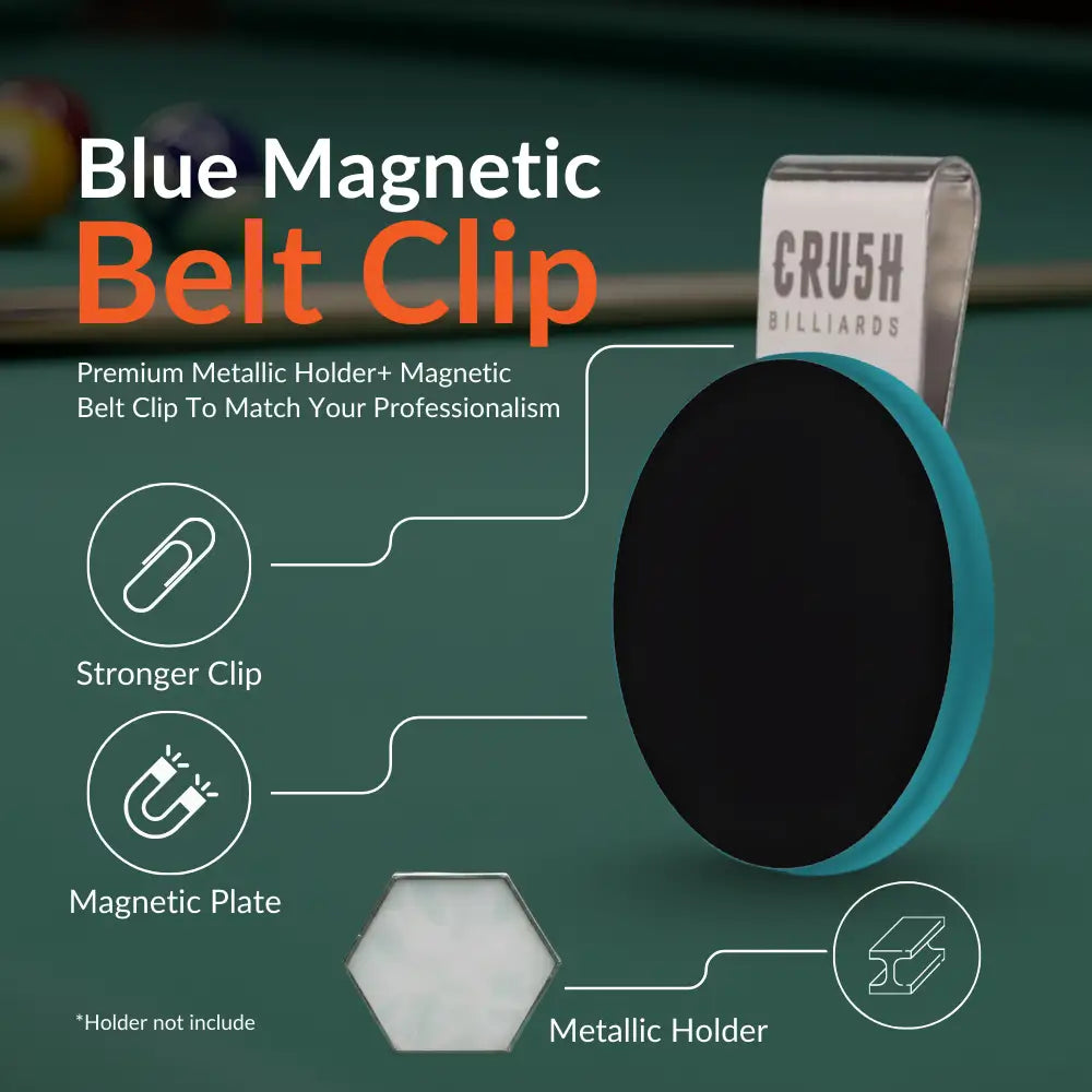 Ultra Grip Magnetic Chalk Holder Clip for Pool Table