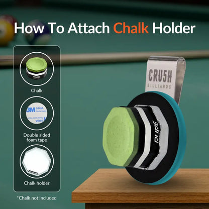Ultra Grip Magnetic Chalk Holder Clip for Pool Table