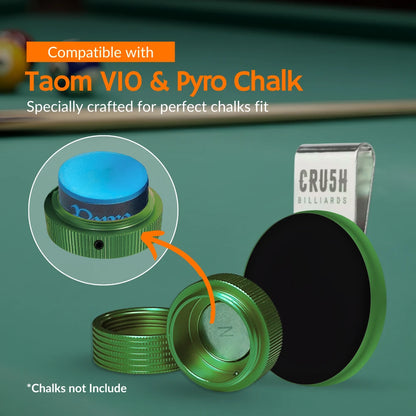 Magnetic Chalk Holder with Lid & Belt Clip