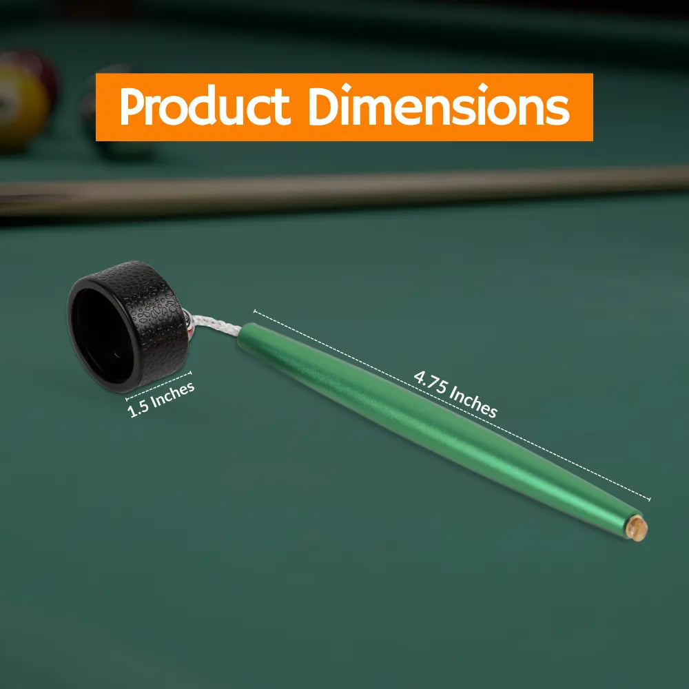 Aluminum Circle Chalk Holder Billiards Accessory for Taom V10, Pyro & Generic Chalk