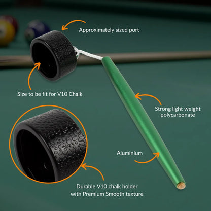 Aluminum Circle Chalk Holder Billiards Accessory for Taom V10, Pyro & Generic Chalk