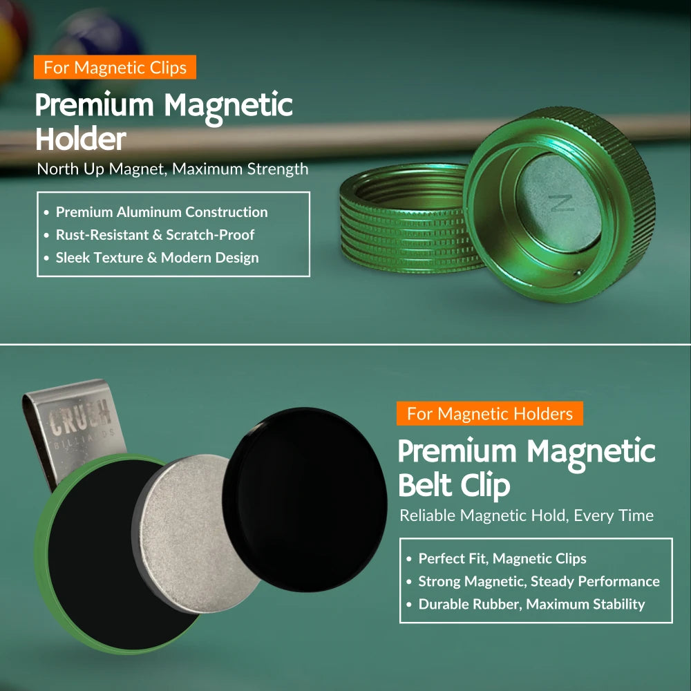 Magnetic Chalk Holder with Lid & Belt Clip