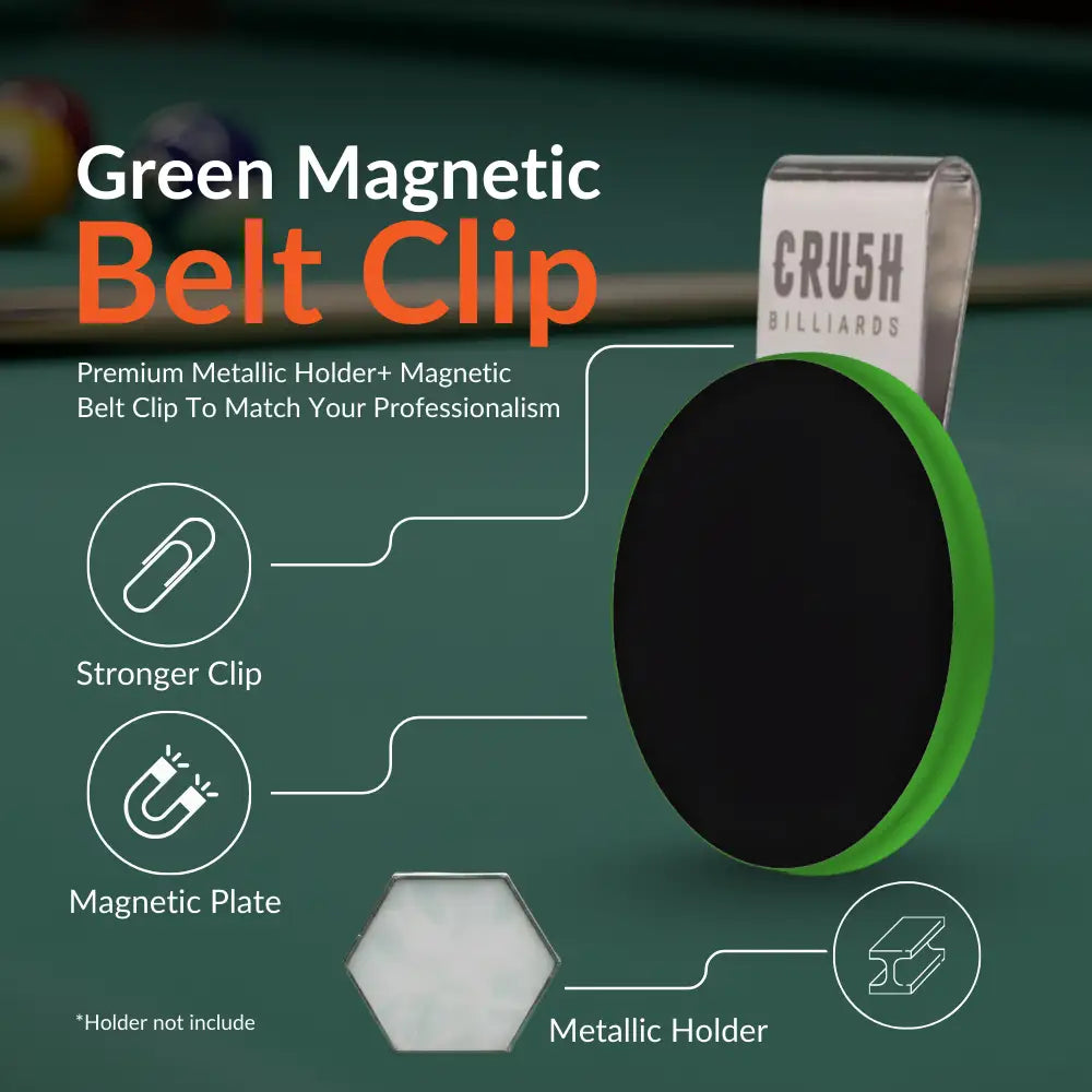 Ultra Grip Magnetic Chalk Holder Clip for Pool Table