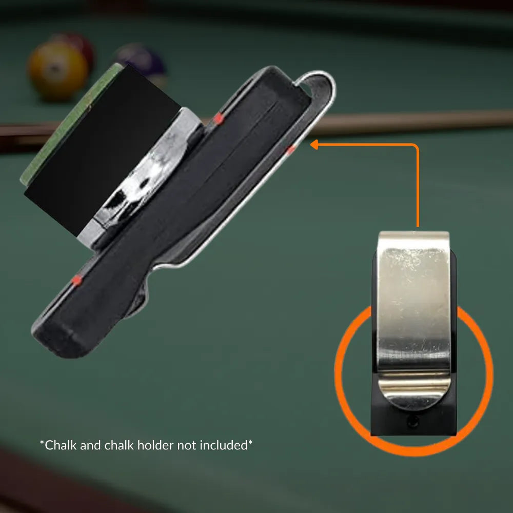 Magnetic Chalk Holder Belt Clip Pool Cue Accessory