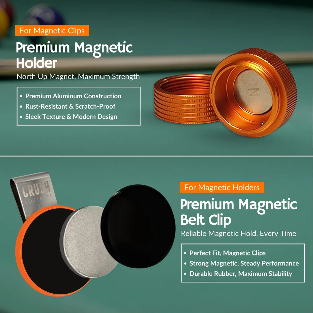Magnetic Chalk Holder with Lid & Belt Clip