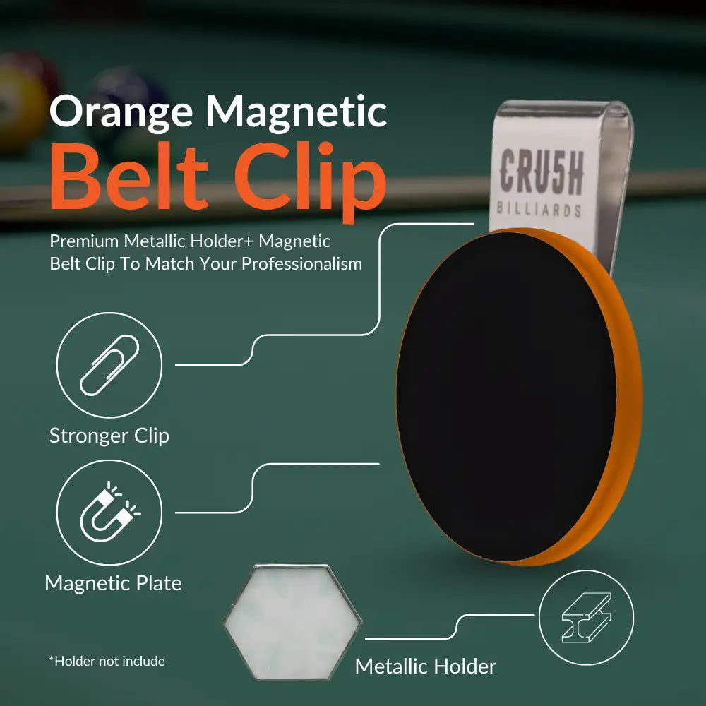 Ultra Grip Magnetic Chalk Holder Clip for Pool Table