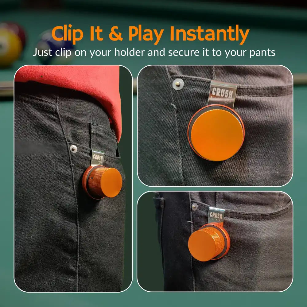 Magnetic Chalk Holder with Lid & Belt Clip