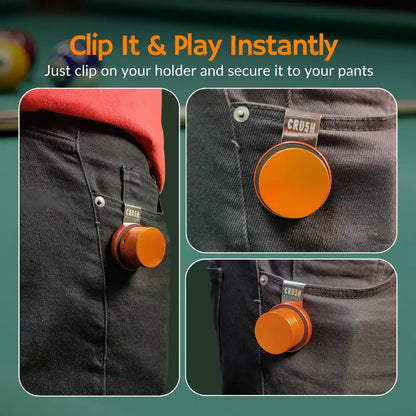 Magnetic Chalk Holder with Lid & Belt Clip