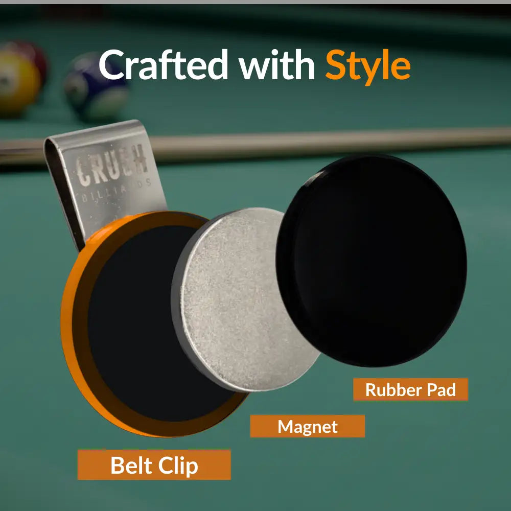 Ultra Grip Magnetic Chalk Holder Clip for Pool Table