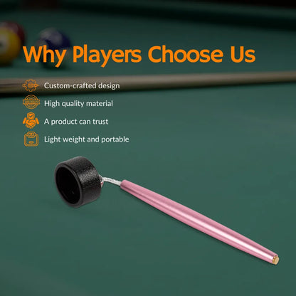 Aluminum Circle Chalk Holder Billiards Accessory for Taom V10, Pyro & Generic Chalk