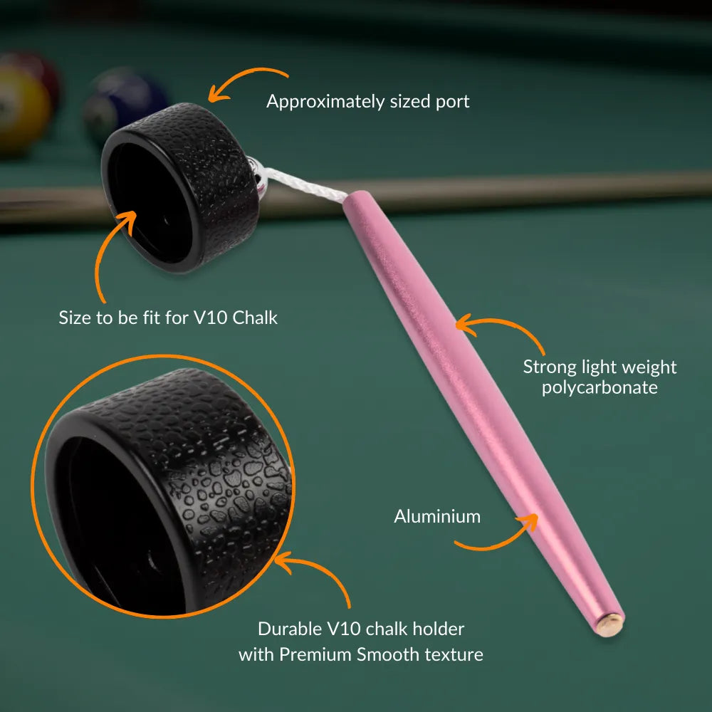 Aluminum Circle Chalk Holder Billiards Accessory for Taom V10, Pyro & Generic Chalk