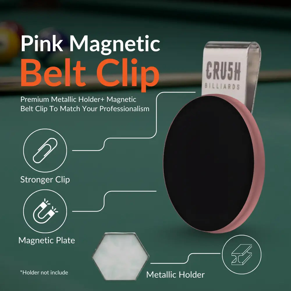 Ultra Grip Magnetic Chalk Holder Clip for Pool Table