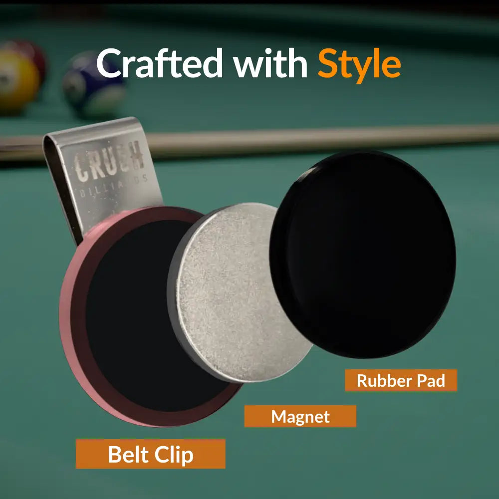Ultra Grip Magnetic Chalk Holder Clip for Pool Table
