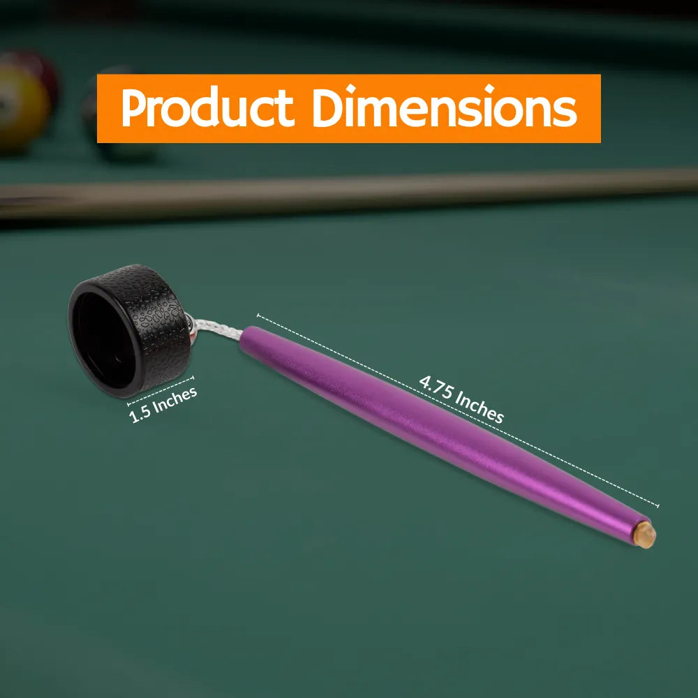 Aluminum Circle Chalk Holder Billiards Accessory for Taom V10, Pyro & Generic Chalk