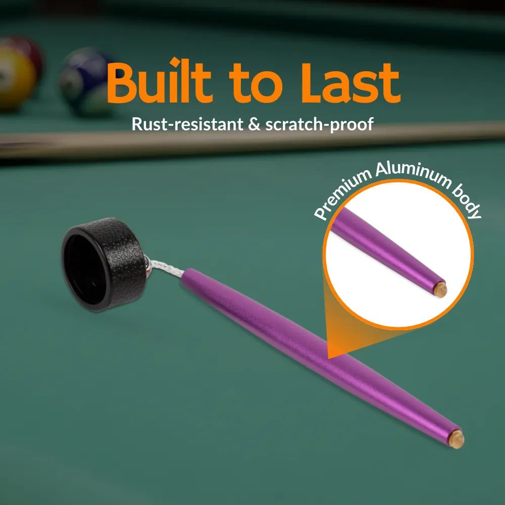 Aluminum Circle Chalk Holder Billiards Accessory for Taom V10, Pyro & Generic Chalk