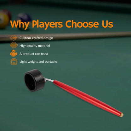 Aluminum Circle Chalk Holder Billiards Accessory for Taom V10, Pyro & Generic Chalk