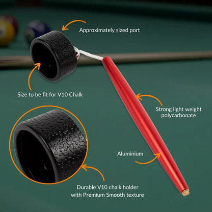 Aluminum Circle Chalk Holder Billiards Accessory for Taom V10, Pyro & Generic Chalk
