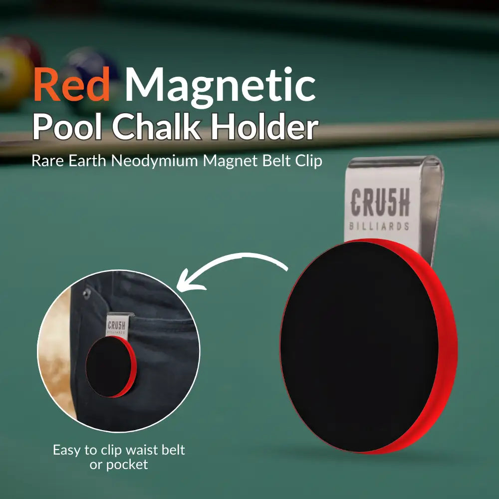 Ultra Grip Magnetic Chalk Holder Clip for Pool Table