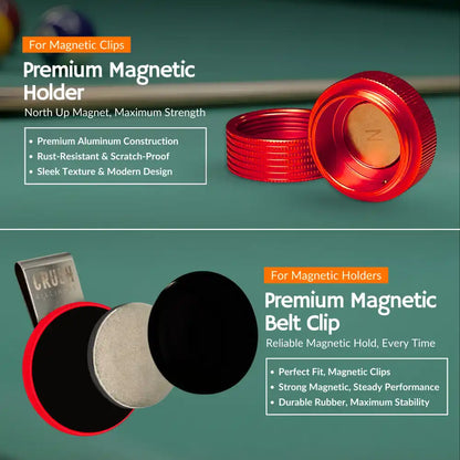 Magnetic Chalk Holder with Lid & Belt Clip