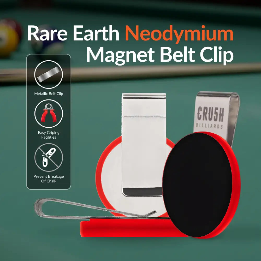 Ultra Grip Magnetic Chalk Holder Clip for Pool Table