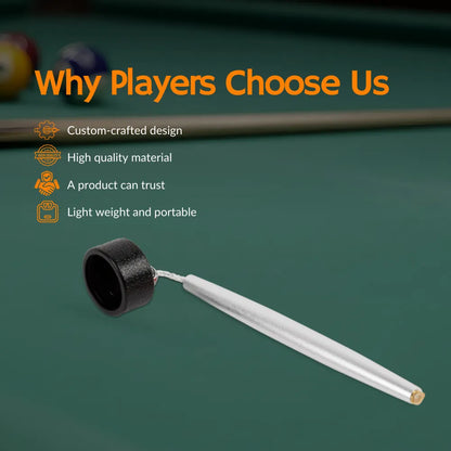 Aluminum Circle Chalk Holder Billiards Accessory for Taom V10, Pyro & Generic Chalk