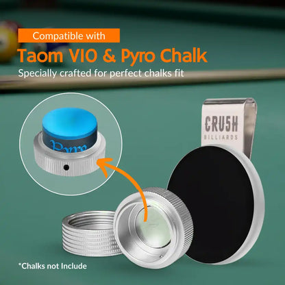 Magnetic Chalk Holder with Lid & Belt Clip