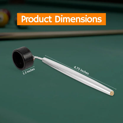 Aluminum Circle Chalk Holder Billiards Accessory for Taom V10, Pyro & Generic Chalk