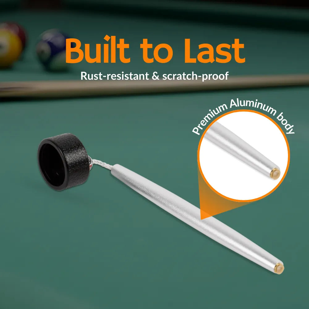 Aluminum Circle Chalk Holder Billiards Accessory for Taom V10, Pyro & Generic Chalk