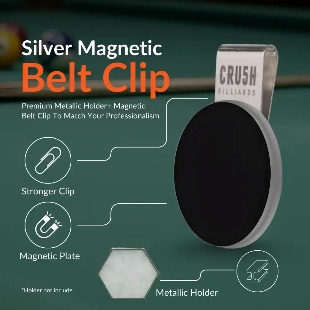 Ultra Grip Magnetic Chalk Holder Clip for Pool Table