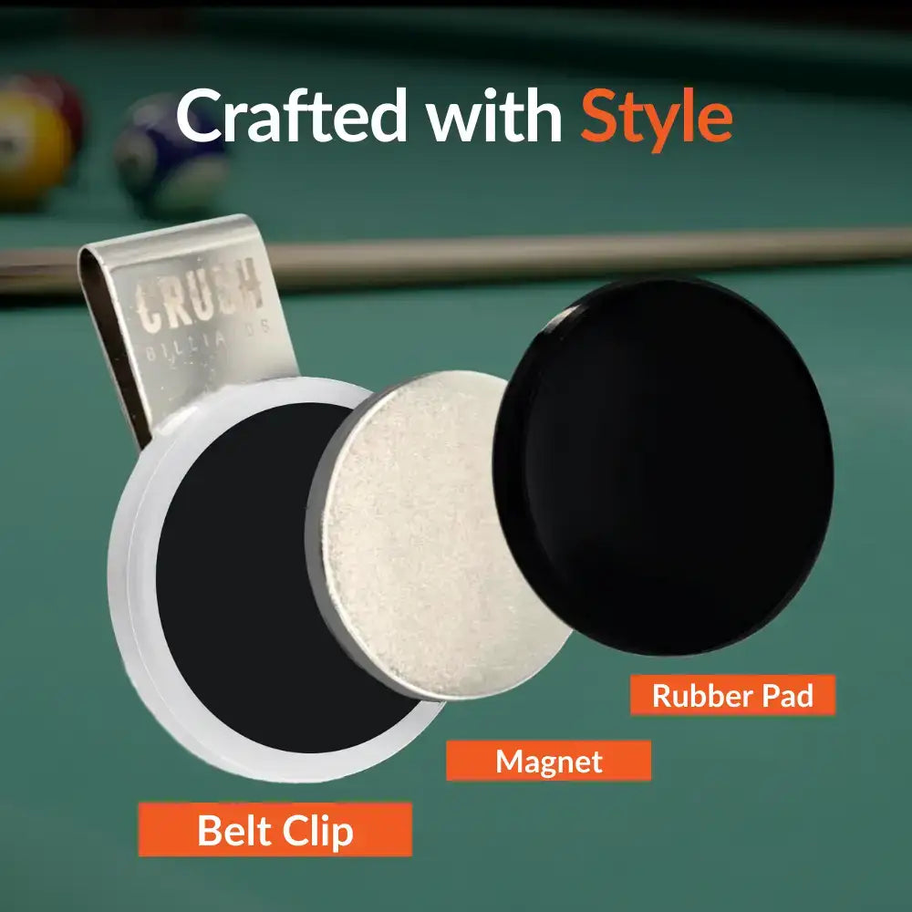 Ultra Grip Magnetic Chalk Holder Clip for Pool Table