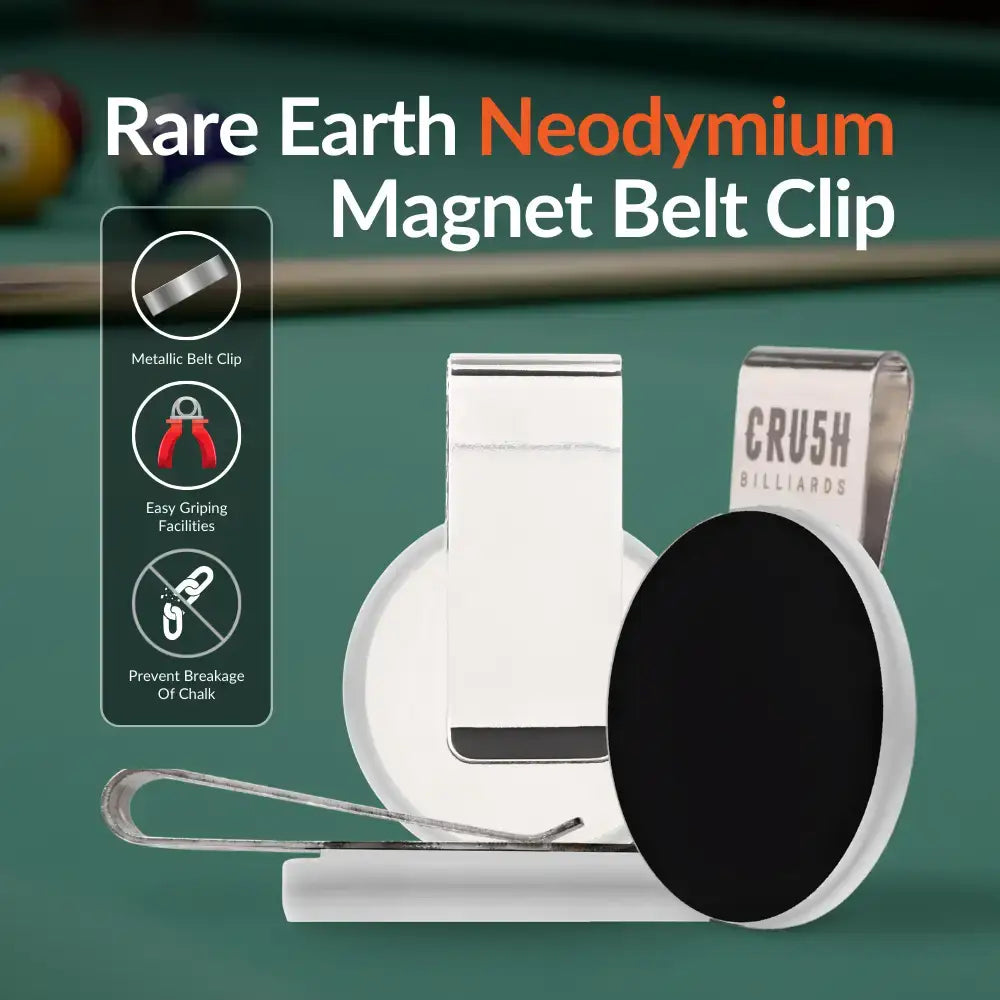 Ultra Grip Magnetic Chalk Holder Clip for Pool Table