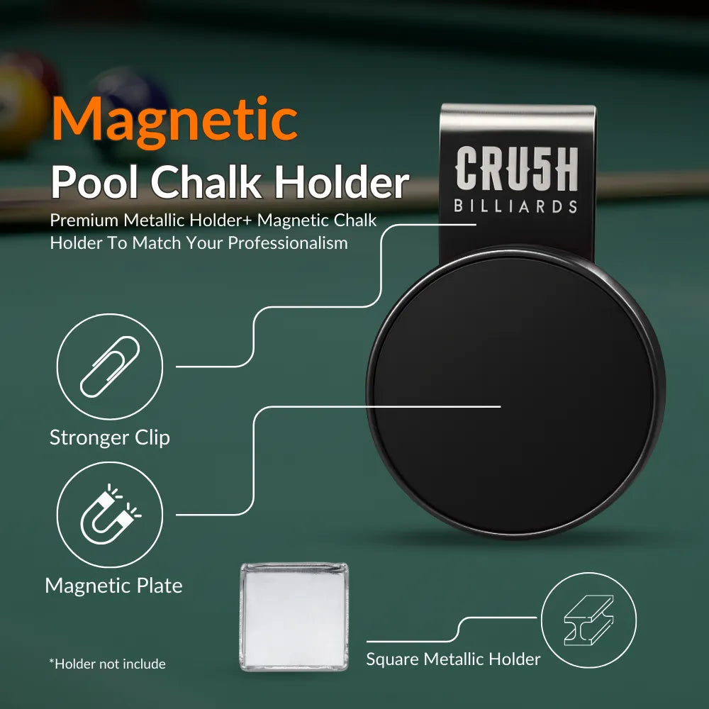 Ultra Grip Magnetic Chalk Holder Clip for Billiards