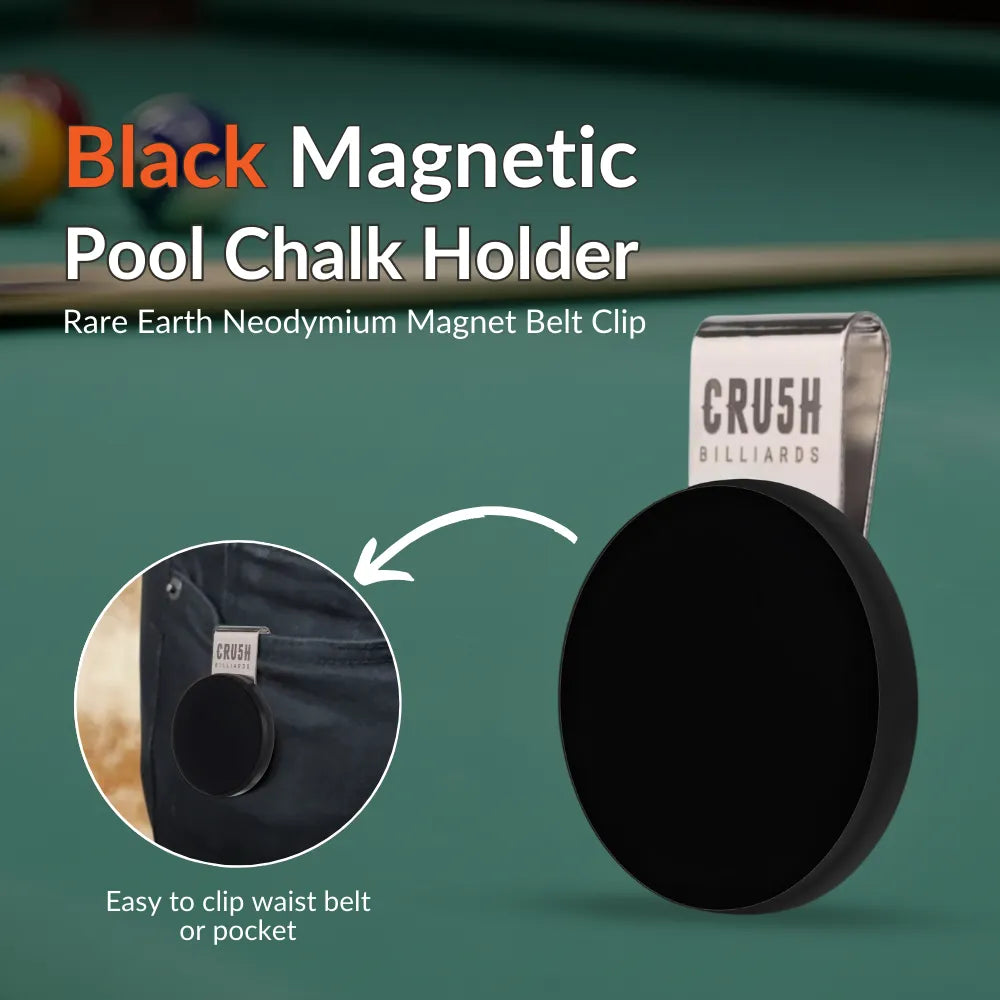 Ultra Grip Magnetic Chalk Holder Clip for Pool Table