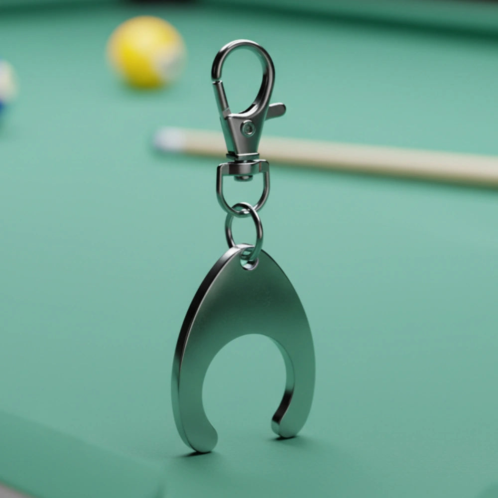 BCB Metal Coin Holder Keychain | Convenient Quarter Holder for Pool & Billiards