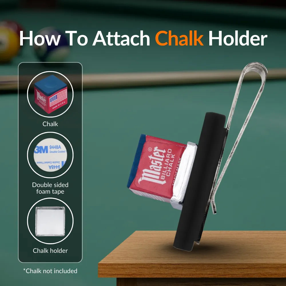 Ultra Grip Magnetic Chalk Holder Clip for Billiards