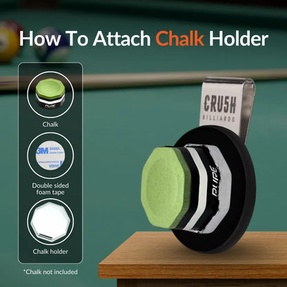 Ultra Grip Magnetic Chalk Holder Clip for Pool Table