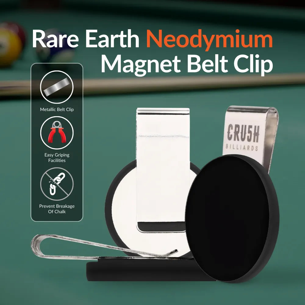 Ultra Grip Magnetic Chalk Holder Clip for Pool Table