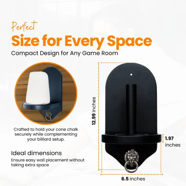 Matte Chalk Holder Black