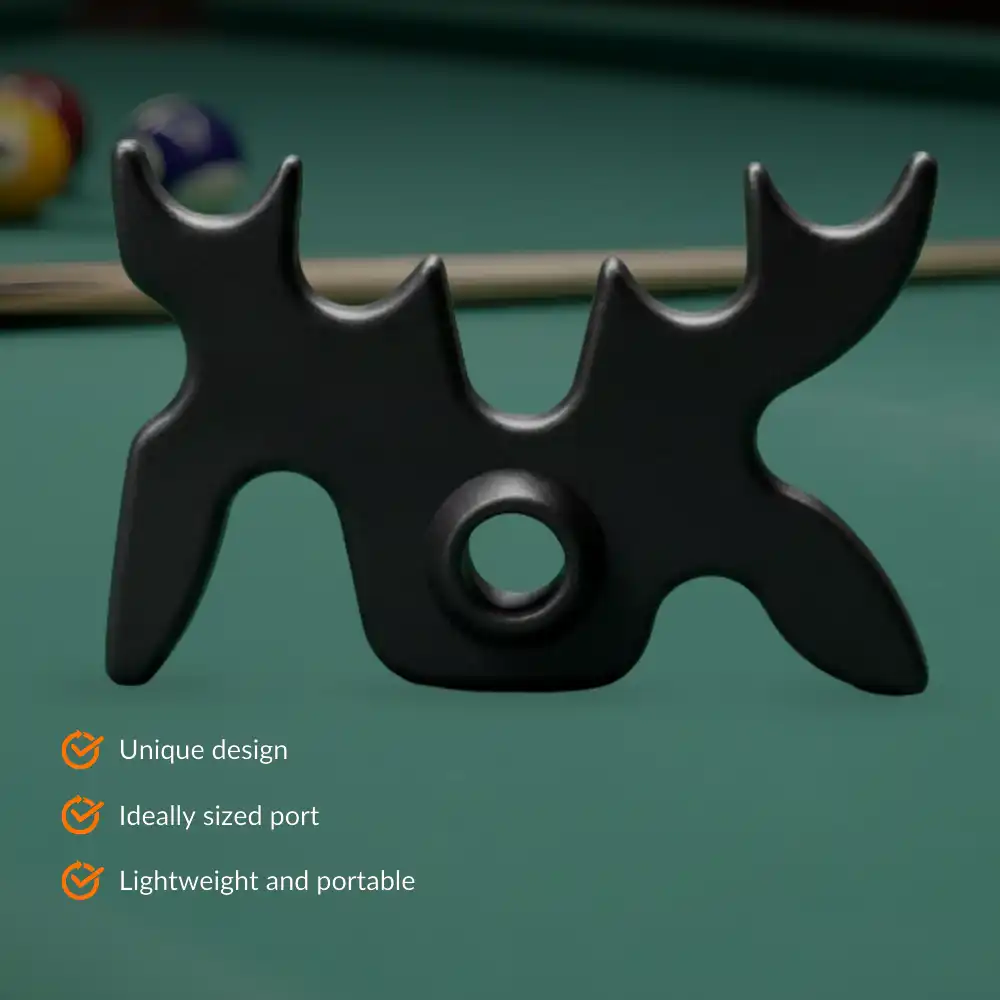 Portable Moosehead Bridge Cue Rest